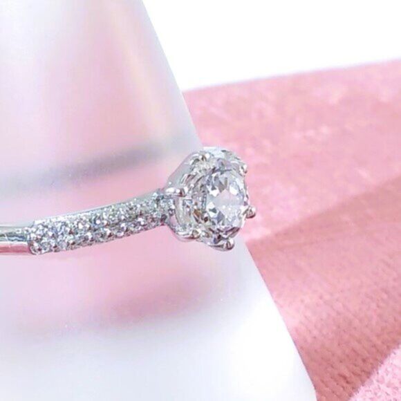 Simulated Diamond Ring Swarovski Gemstones™ 1.75 Carats Size 8 - Picture 4 of 7